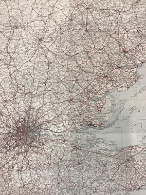 Lot 2401 - Large canvas backed map