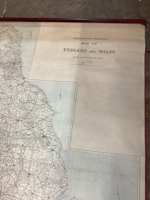 Lot 2401 - Large canvas backed map