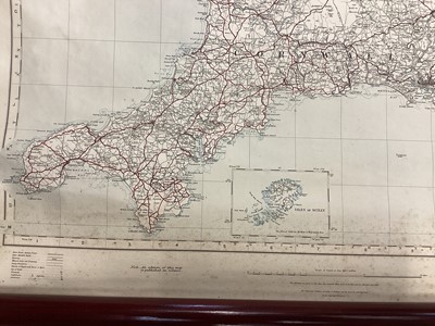 Lot 2401 - Large canvas backed map