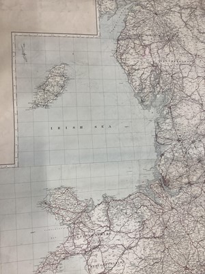 Lot 2401 - Large canvas backed map