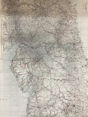 Lot 2401 - Large canvas backed map