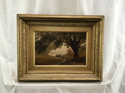 Lot 69 - English school, 19th century oil on canvas - Evening Glow, indistinctly signed and titled verso.
