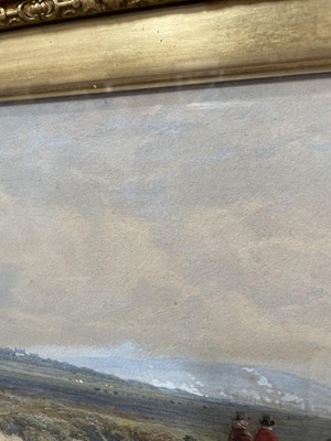 Lot 1083 - Edward Duncan (1803-1882) watercolour, going to market, signed and dated 1859.