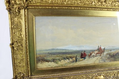 Lot 1083 - Edward Duncan (1803-1882) watercolour, going to market, signed and dated 1859.