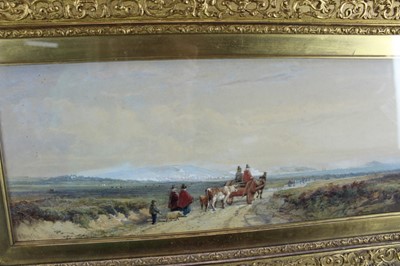 Lot 1083 - Edward Duncan (1803-1882) watercolour, going to market, signed and dated 1859.