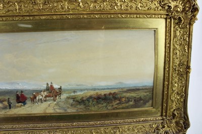 Lot 1083 - Edward Duncan (1803-1882) watercolour, going to market, signed and dated 1859.