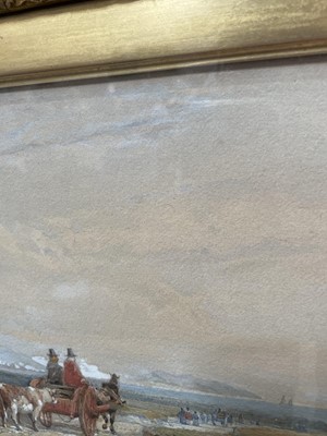 Lot 1083 - Edward Duncan (1803-1882) watercolour, going to market, signed and dated 1859.
