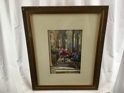 Lot 90 - Rowland Barker, three early 20th century watercolours of continental scenes.