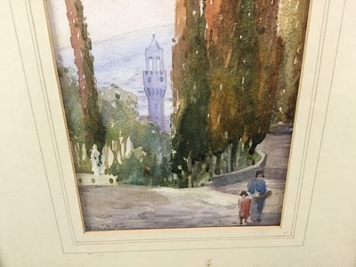 Lot 90 - Rowland Barker, three early 20th century watercolours of continental scenes.