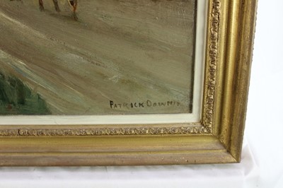 Lot 1062 - Patrick Downie (1854-1945) oil on canvas - The End of the Day, signed, 45.5cm x 35.5cm in gilt frame