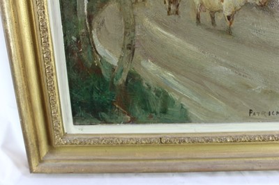 Lot 1062 - Patrick Downie (1854-1945) oil on canvas - The End of the Day, signed, 45.5cm x 35.5cm in gilt frame