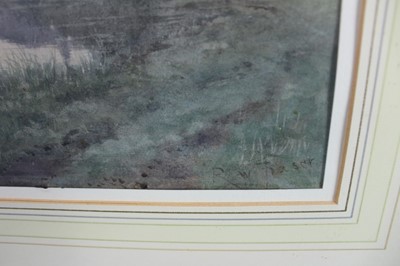 Lot 219 - Robert Winchester Fraser (1872-1930) watercolour, On the Ouse, signed, 26cm x 36cm, in glazed gilt frame