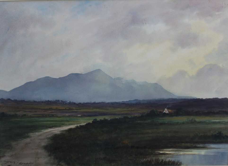 Lot 1072 - Douglas Alexander (1871-1945) watercolour, County Kerry, signed.