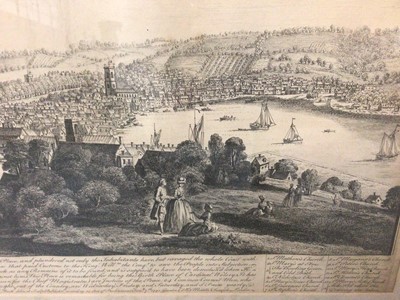 Lot 868 - . Samuel and Nathaniel Buck - 18th century engraving - The South West prospect of Ipswich.