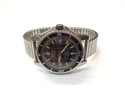 Lot 909 - Sicura Submarine stainless steel wristwatch