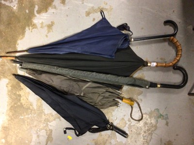 Lot 661 - Selection of umbrellas and walking sticks