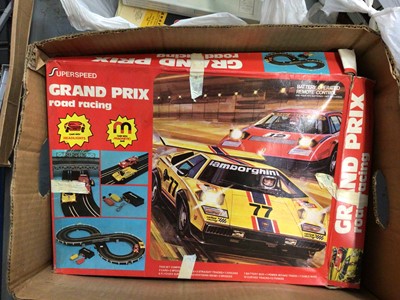 Lot 127 - Quantity of toys and games, including model cars, Grand Prix racing, etc