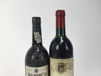 Lot 95 - Two bottles - Warre's 1980 Vintage Port and a bottle of 1982 Chateau Larcis Ducasse Saint-Emilion )