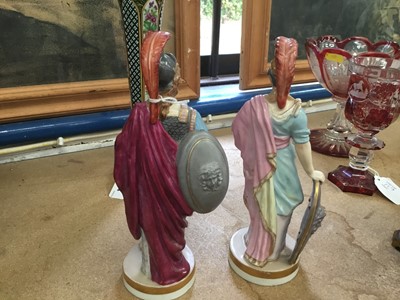 Lot 125 - Pair of 19th century porcelain figures