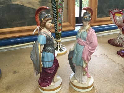 Lot 125 - Pair of 19th century porcelain figures