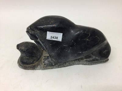 Lot 2438 - Inuit stone carving of a walrus