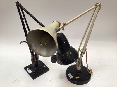 Lot 2610 - Two vintage angle-poise lamps