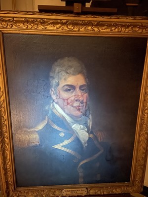 Lot 1212 - Regency portrait of Sir Harry Burrard Neal, relating to portrait by Mather Brown, either by the artist or after the engraving made by Charles Turner