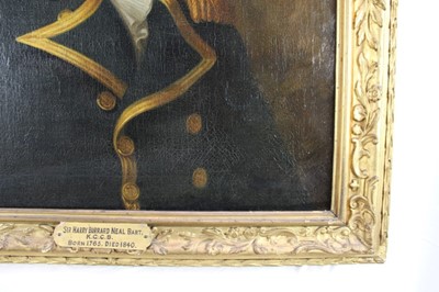 Lot 1212 - Regency portrait of Sir Harry Burrard Neal, relating to portrait by Mather Brown, either by the artist or after the engraving made by Charles Turner