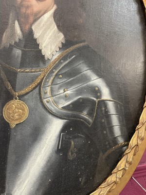 Lot 1053 - After Van Dyke, 19th century oval oil on canvas - portrait of Charles I, 102cm x 84cm, in good period gilt frame