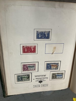 Lot 214 - Two albums of world stamps including early 20th century stamps, and a quantity of First Day Covers