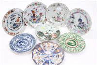 Lot 365 - Three 18th century Chinese famille rose...