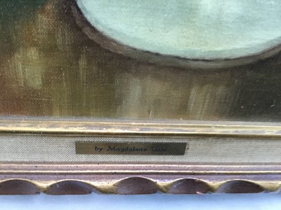 Lot 168 - Magdalene Vahl Canadian School 20th century oil on canvas - 'Trillium', signed, 47cm x 61cm in gilt frame