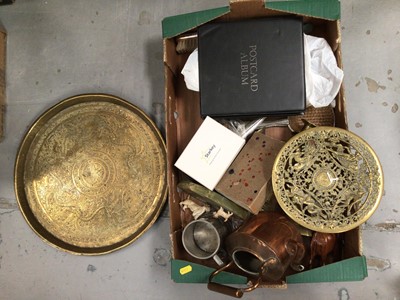 Lot 741 - Selection of copper and brass ware