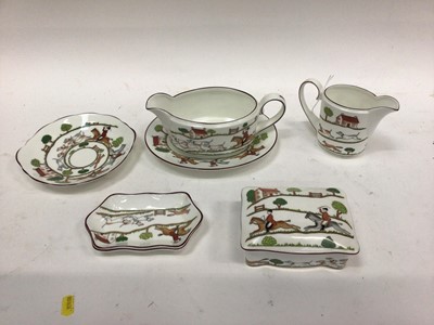 Lot 1106 - Quantity of hunting scene china