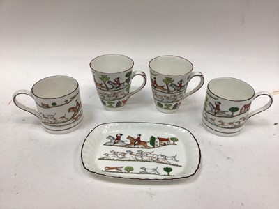 Lot 1106 - Quantity of hunting scene china