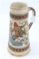 Lot 368 - Late 19th century German stoneware jug,...