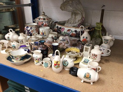 Lot 221 - Sundry china, including Goss and other crested wares