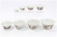 Lot 372 - Unusual 19th century Chinese porcelain nest of...