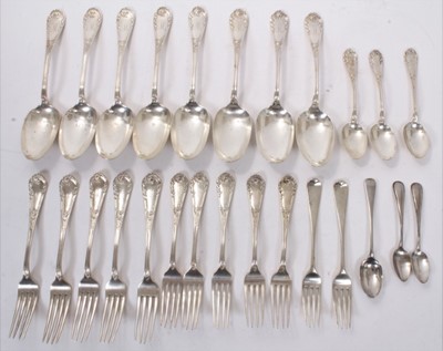 Lot 352 - A selection of late 19th American sterling silver flatware by Howard & Co and other iterms