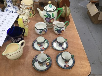 Lot 414 - Carlton Ware lustre four piece coffee set