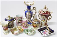 Lot 376 - Collection of Regency decorative porcelain -...