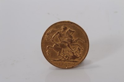 Lot 426 - G.B. - Gold Sovereign Edward VII 1907P GF (1 coin)