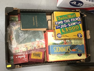 Lot 448 - One box of various vintage games and sundries