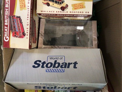 Lot 190 - Box of Dinky, Eddie Stobart and other mixed models