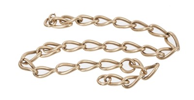 Lot 465 - 9ct gold watch chain