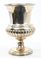 Lot 385 - George III Scottish Silverer cup of campana...