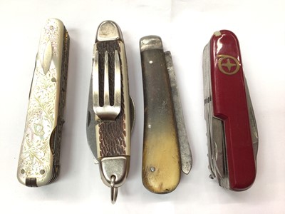 Lot 329 - Group of four penknives