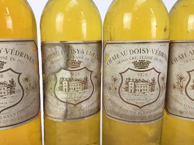 Lot 29 - Sauternes - six bottles, Chateau Doisy-Vedrines Grand Cru Classe 1978, owc