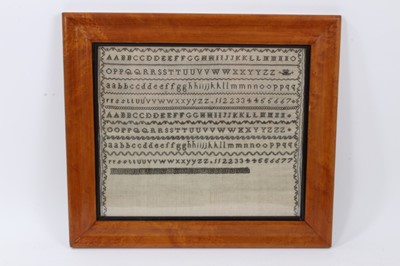 Lot 737 - 19th century Quaker sampler