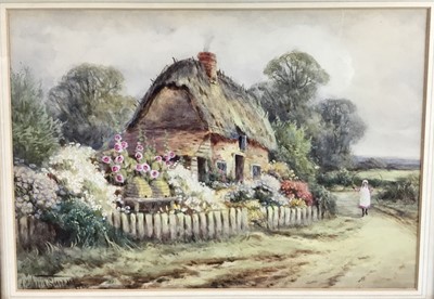 Lot 197 - Alexander Molyneux Stannard (1878-1975), watercolour, A Cornish Homestead, signed, 24cm x 34cm, in glazed frame